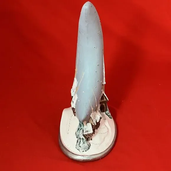 Gare Ceramic Silent Night Moon Scenic Christmas Winter‎ Snow Church  W/ Light #3 - Picture 10 of 16